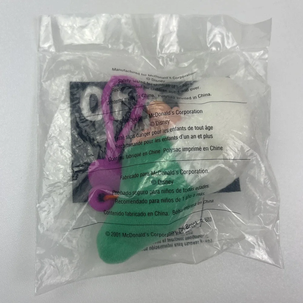 2001 Bashful Plush Keychain Snow White # 10 McDonalds Happy Meal